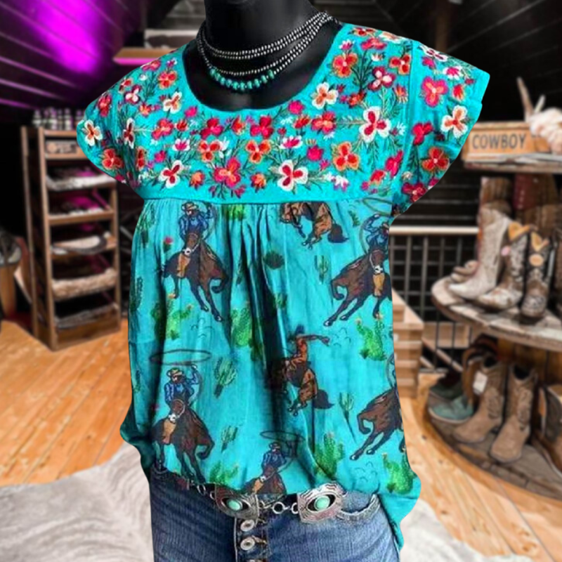 Crew Printed Round Neck Tee