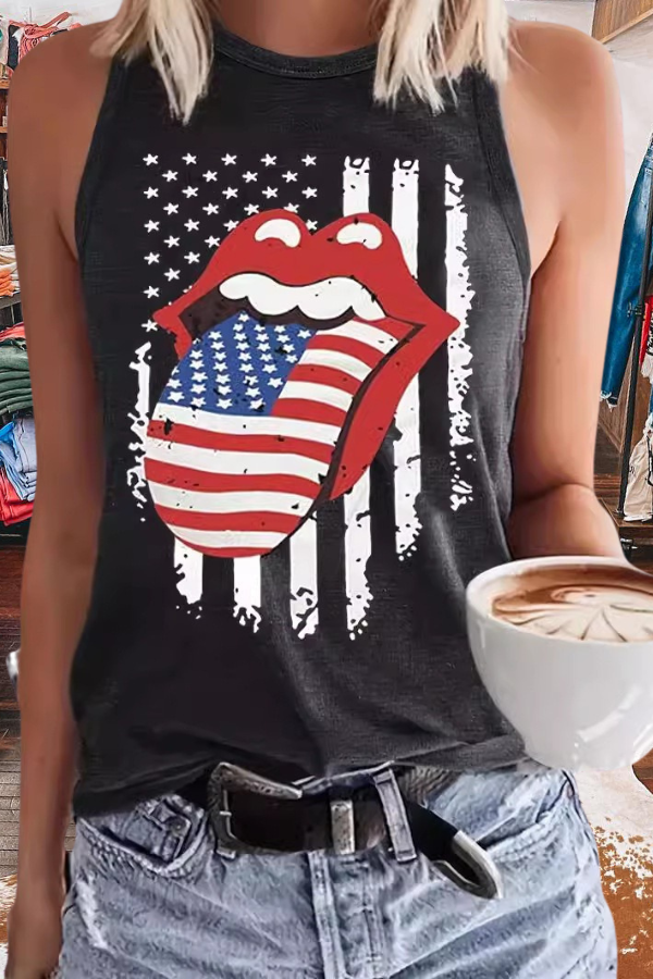 American Tongue Tank Top