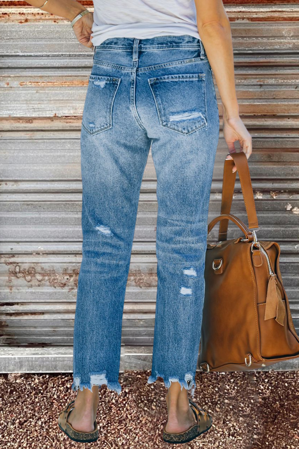 High Rise Classic Slim Straight Jeans