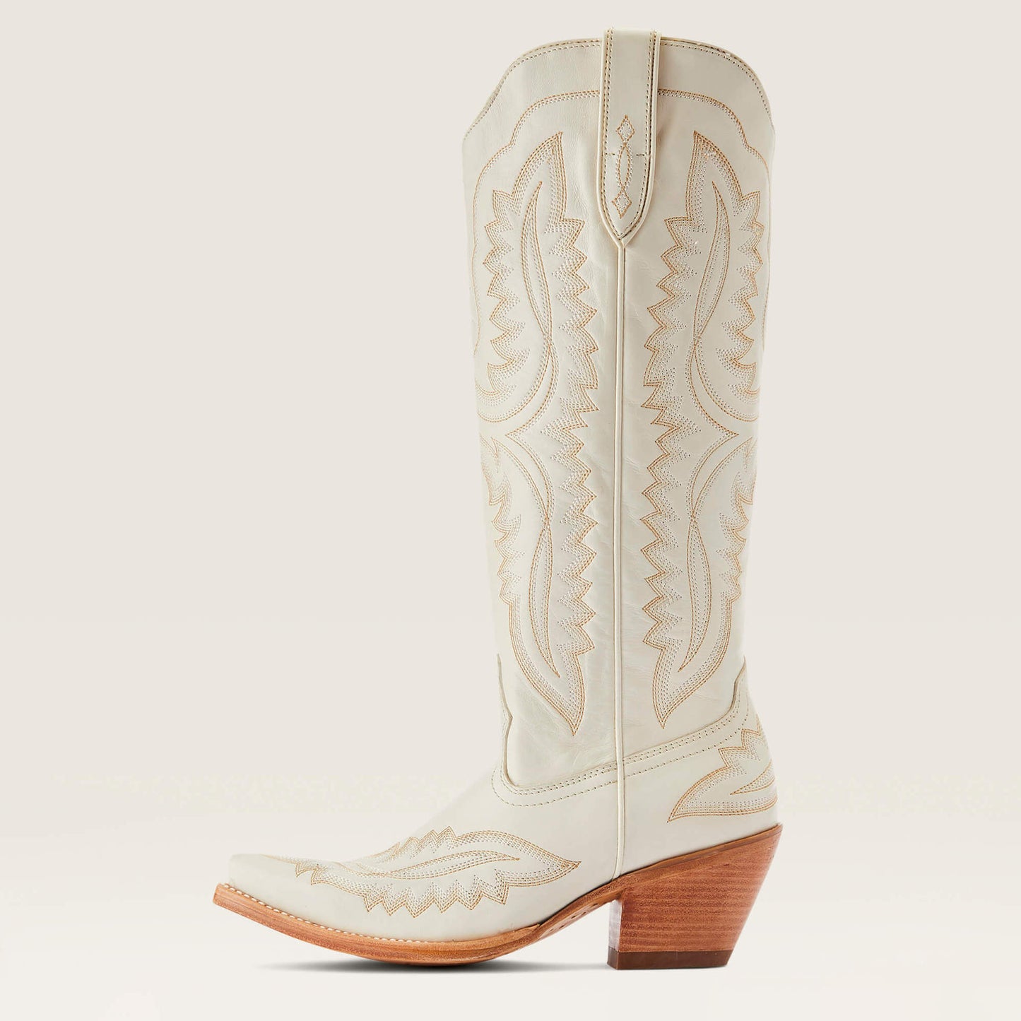Western Chunky Heel High Top Boots