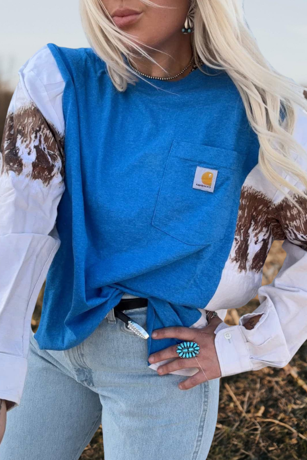 Patchwork Casual Top Sweatshirt