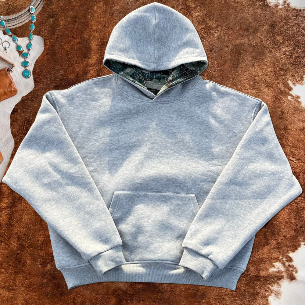 Reversible Textured Camouflage Print Hoodie