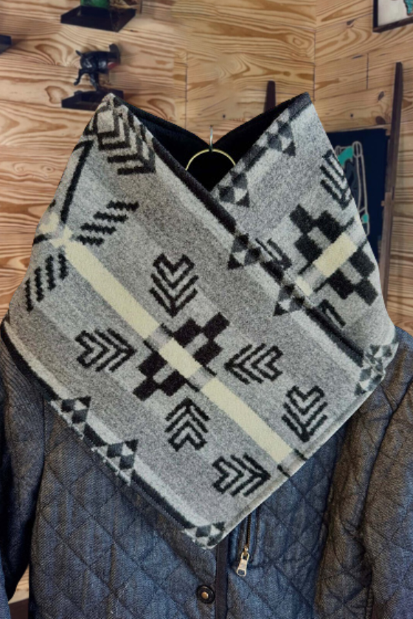 Aztec Wool Wrap Scarf