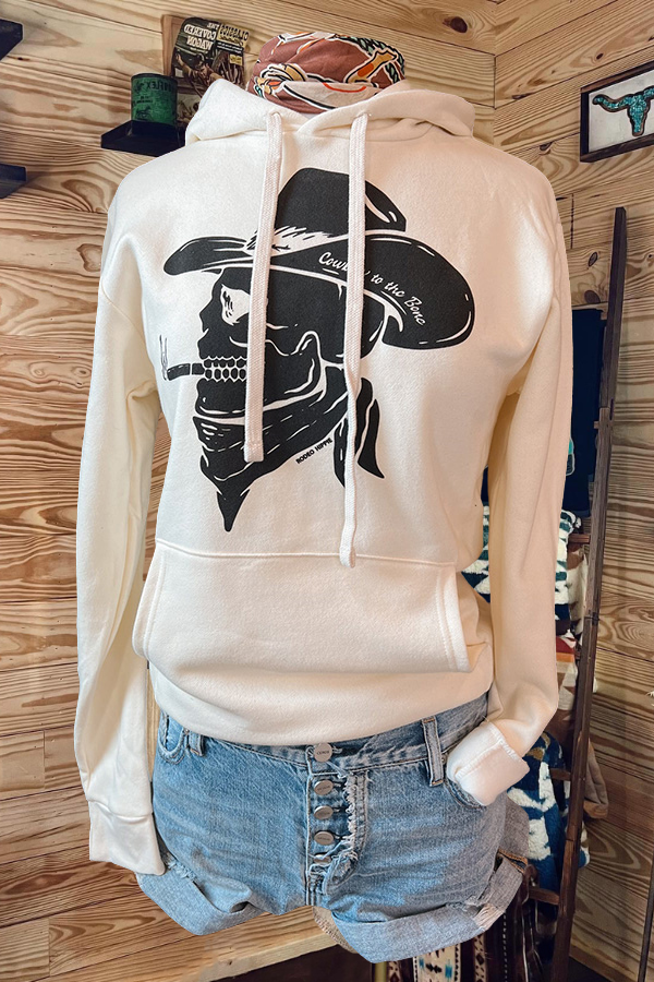 Vintage Cowboy to the Bone Hoodie