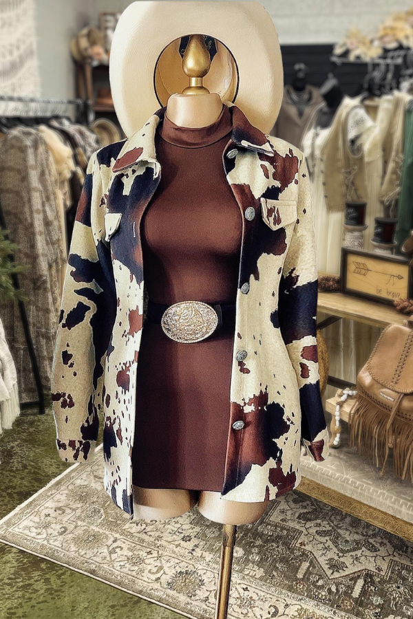 Cow Print Jacket