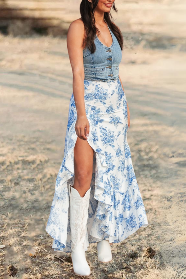 Rodeo Floral Maxi Skirt