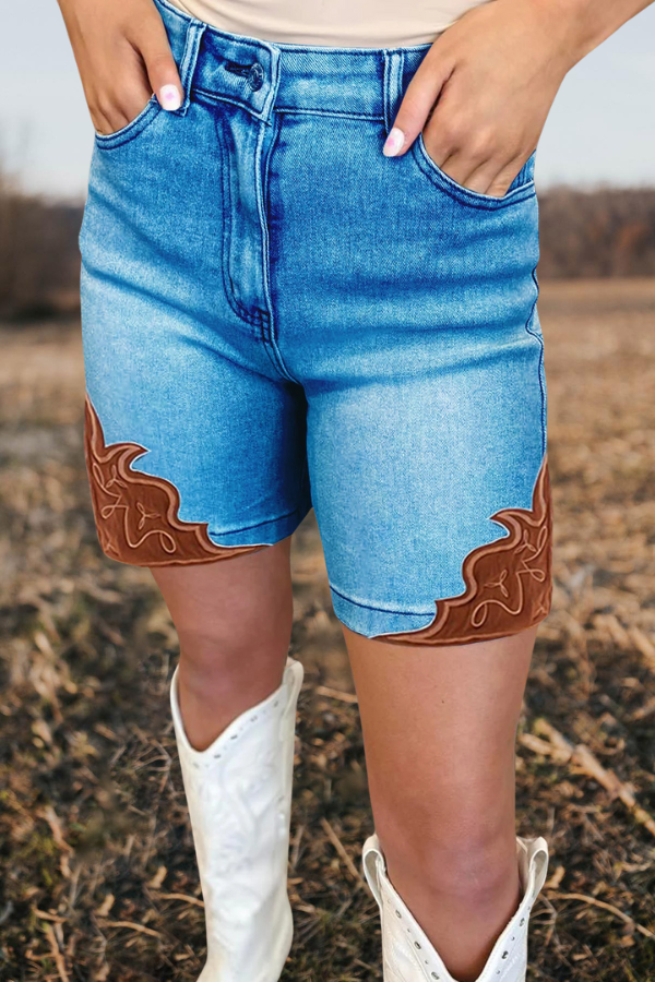 Sweet Stitch Denim Shorts main image 0