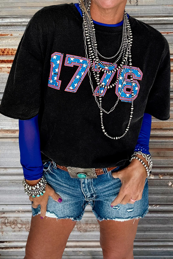 American Star 1776 Print T-Shirt