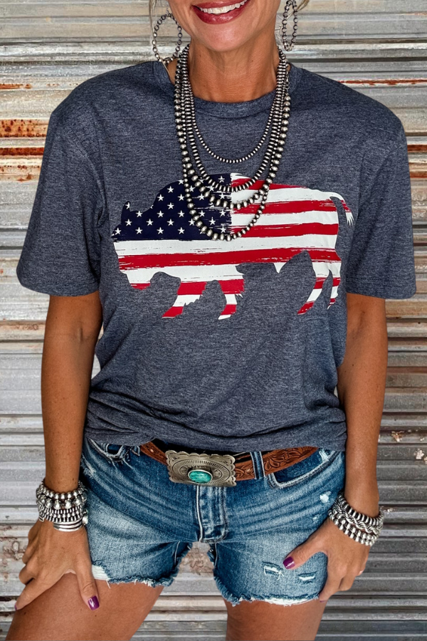 American Buffalo Print Tee
