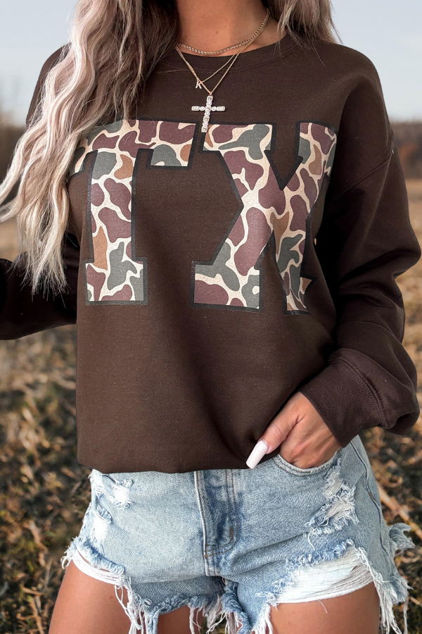 Western Camouflage "TX" Sweatshirt