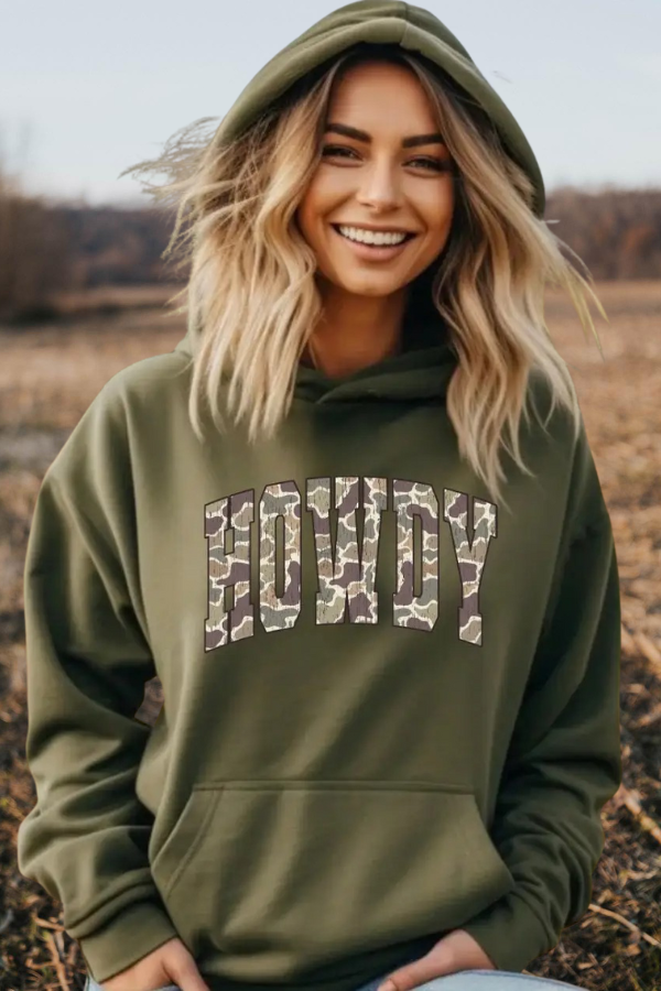Howdy Camo Graphic Hoodie