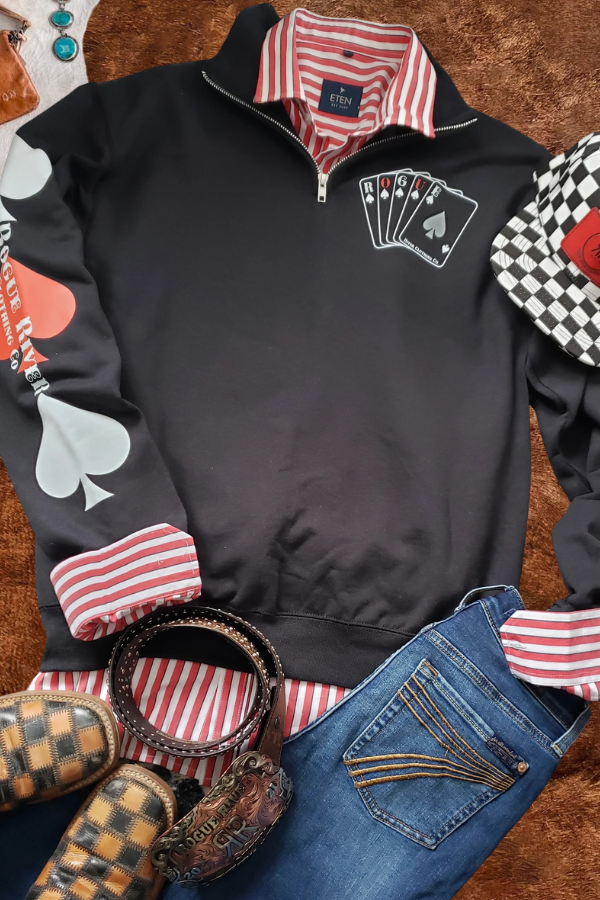 Playing Card Print Hoodie