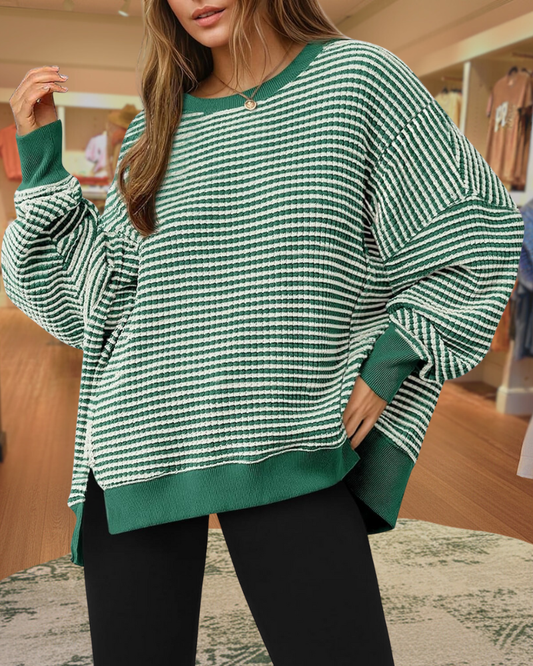 Striped Oversized Sweatshirt