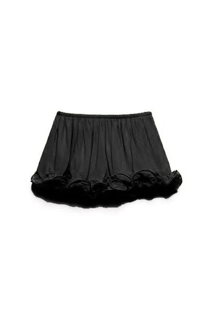 Potential Ruffled Sleeveless Chiffon Suit