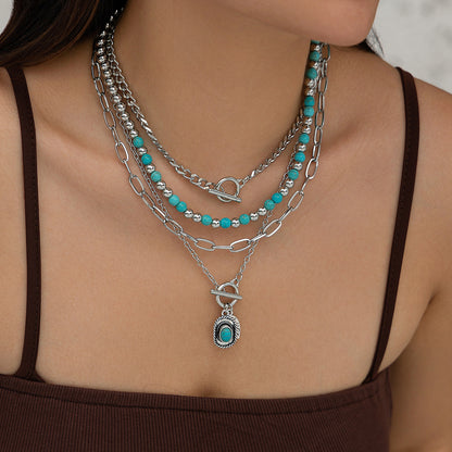 Vintage Multi Layered Necklace Set