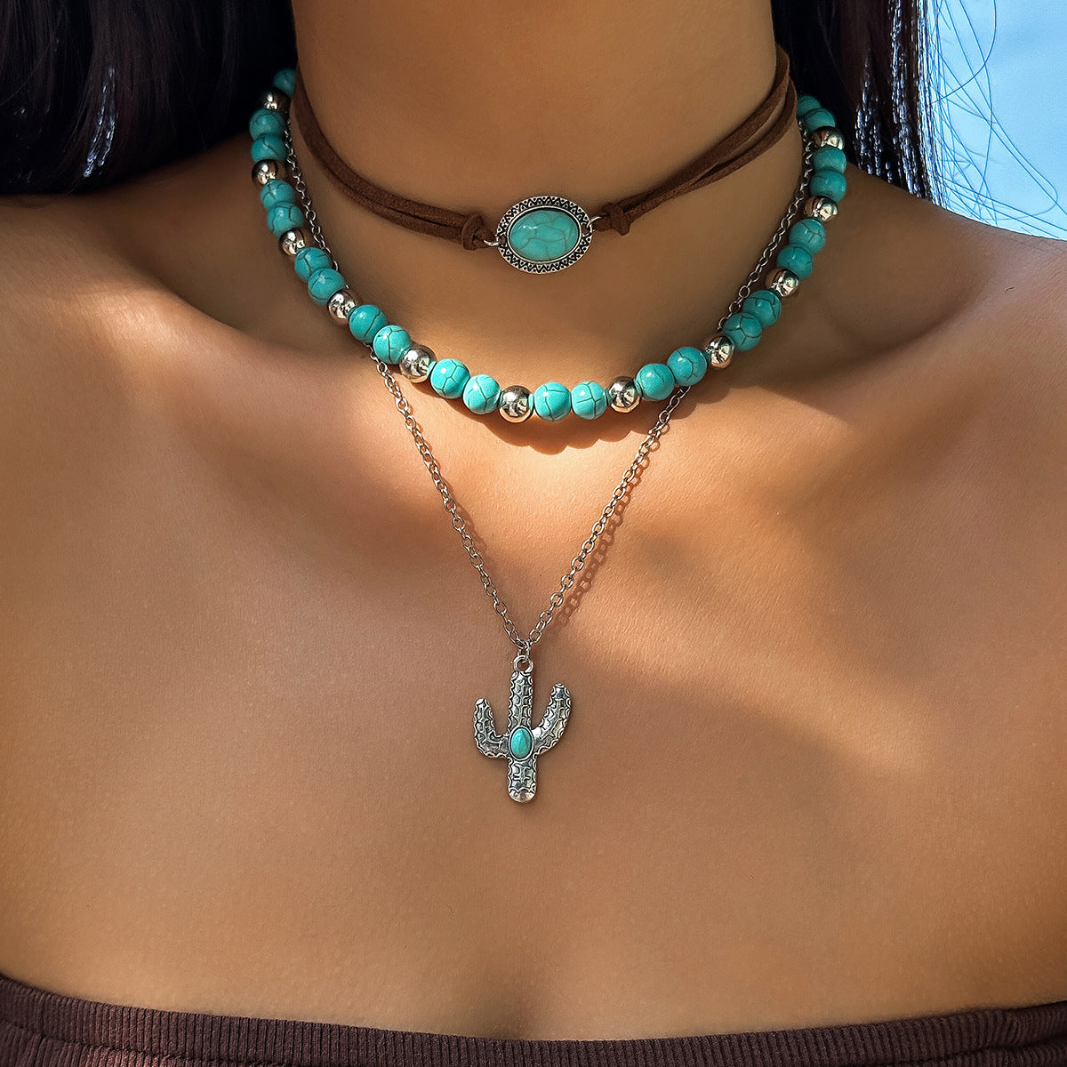 Vintage Multi Layered Necklace Set