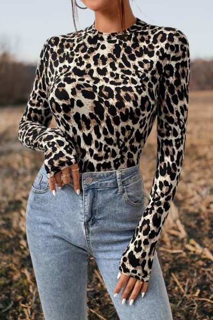 Leopard One Piece Jumpsuit Top