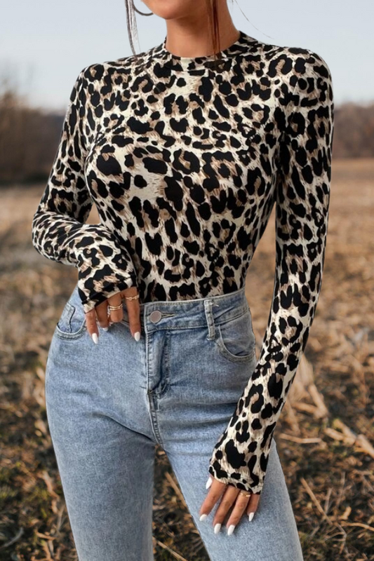 Leopard One Piece Jumpsuit Top