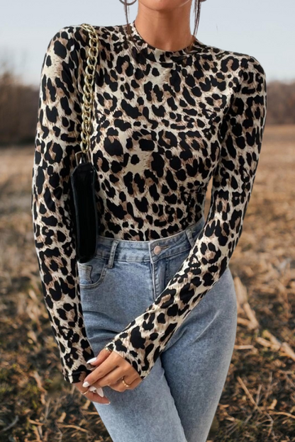 Leopard One Piece Jumpsuit Top