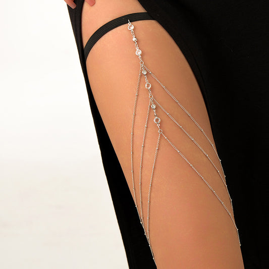 Multi-layer Beaded Leg Chains