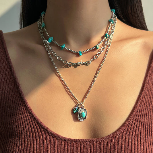 Cowgirl Hat Pendant Necklace