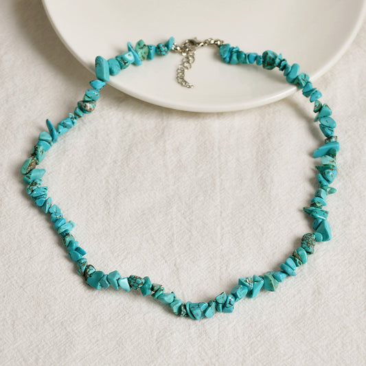Turquoise Chip Necklace