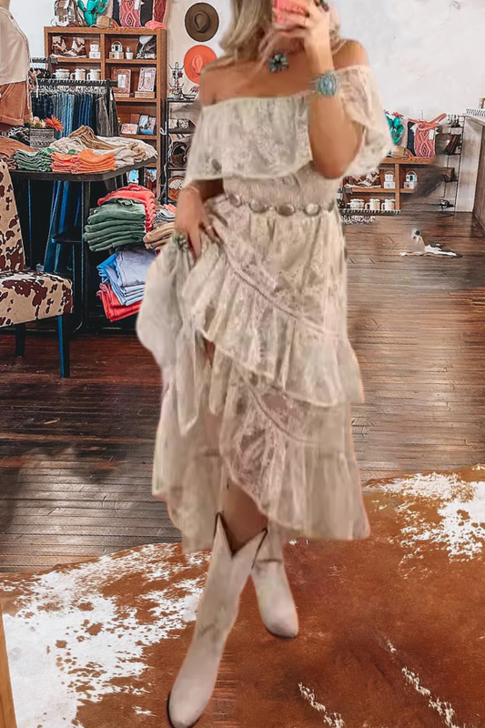 One-Shoulder Lace Dresses