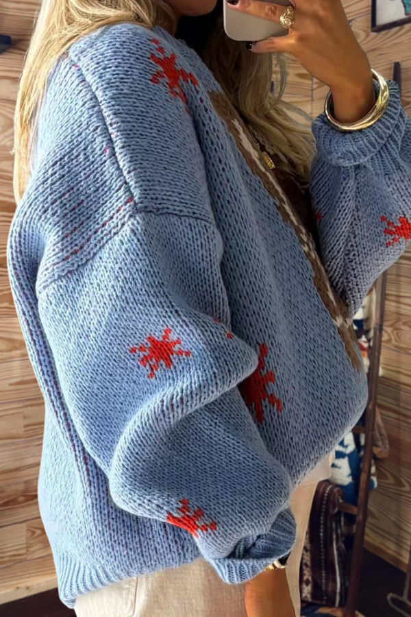 Western Cowboy Boot Knit Sweater