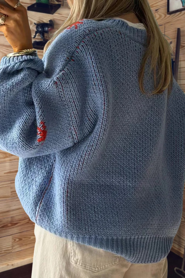 Western Cowboy Boot Knit Sweater