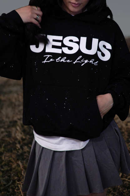 Rhinestone JESUS The Light Hoodie