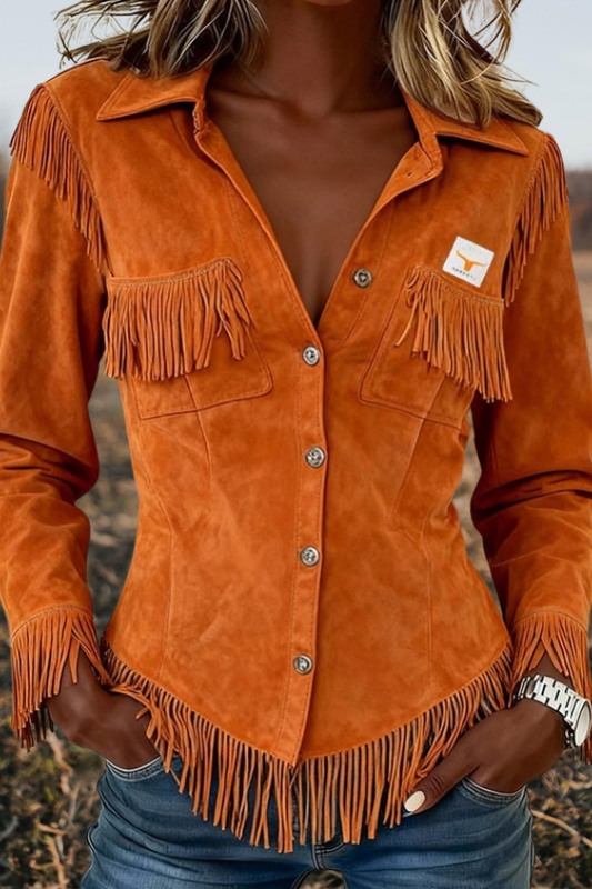 Western Fringed Suede Jacket