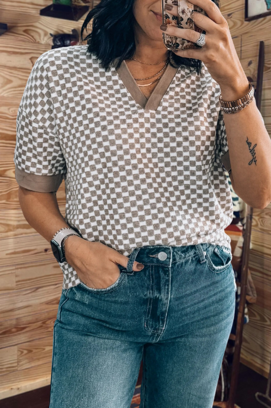 Sadie Checkered Top
