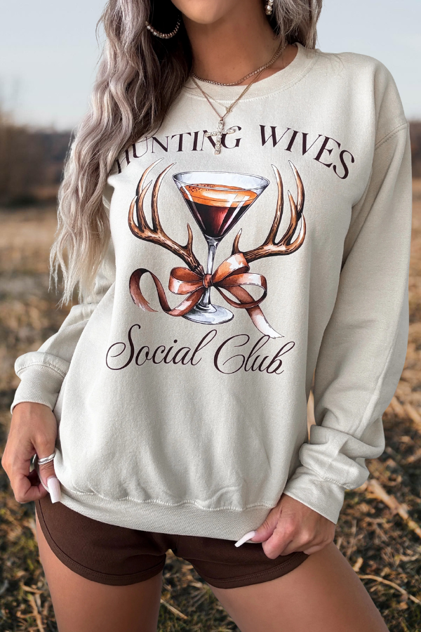 Martini Antler Graphic Sweatshirt