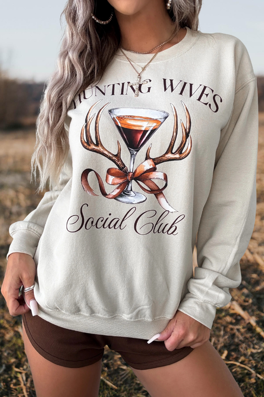 Martini Antler Graphic Sweatshirt