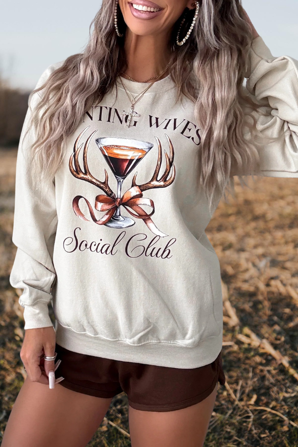 Martini Antler Graphic Sweatshirt
