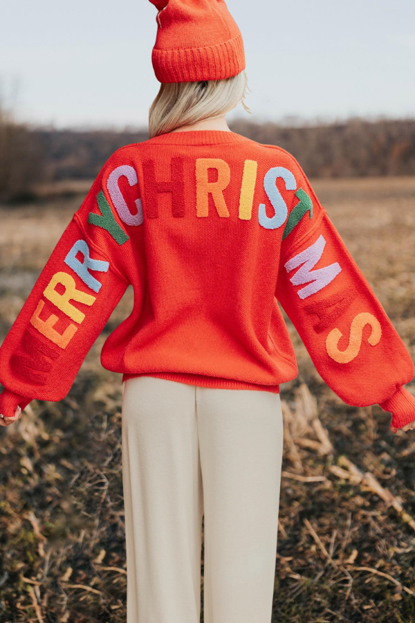 Blankets Bells Christmas Lettered Mello Sweater