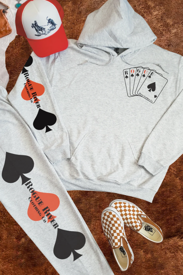 Playing Card Print Hoodie