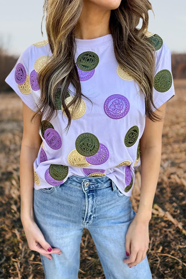 Mardi Gras Gold Coin T-Shirt