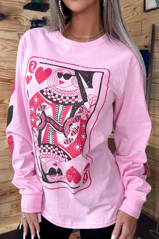 Queen Of Hearts Graphic Sweatshirt