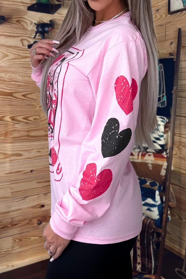 Queen Of Hearts Graphic Sweatshirt