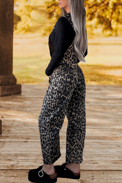 Wild Curve Barrel Leg Overalls