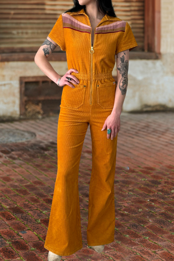Cinnamon Girl Desert Patchwork Jumpsuit