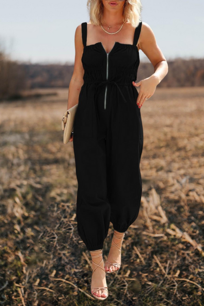Cargo Overall Wide Leg  Jumpsuit